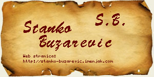 Stanko Buzarević vizit kartica